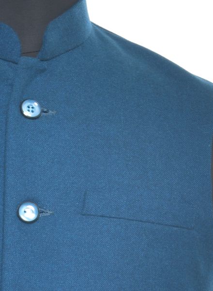 Waist Coat Tweed Formal Wear Regular fit Stand Collar Basic Solid Waistcoat La Scoot
